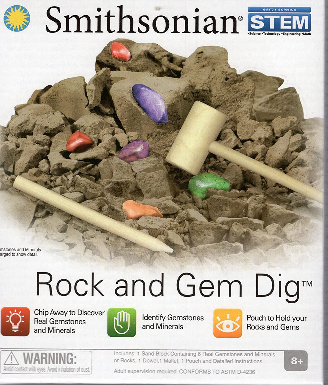Smithsonian Micro Rock and Gem Dig Science Kit