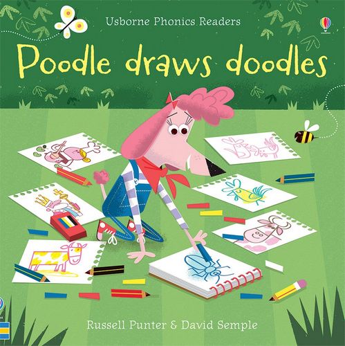 Poodle draws doodles